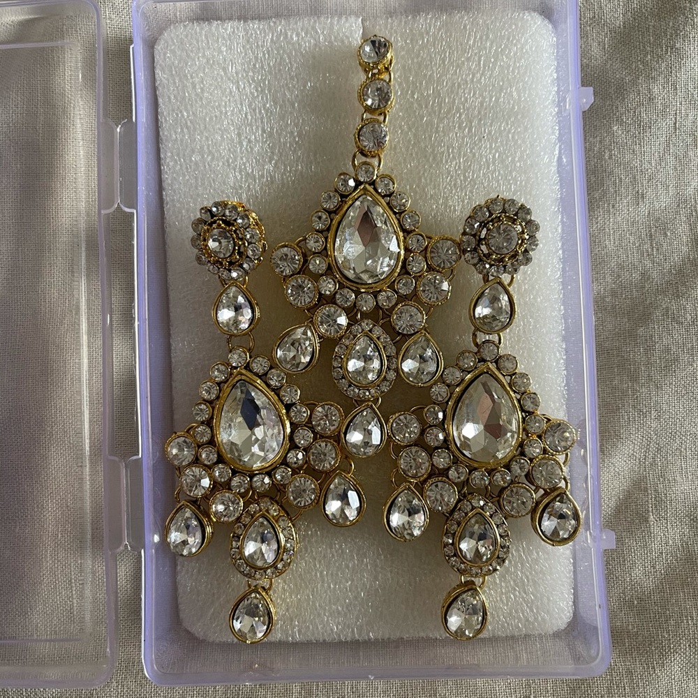 Kundan Tikka with Earring Set